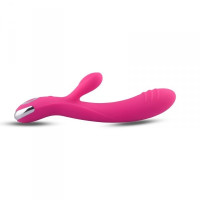Vibrador con Estimulador Rosa