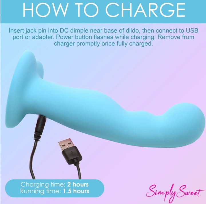 Vibrador Azul Simply con Mando 