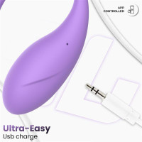 Bulby Huevo Vibrador con App Lavanda