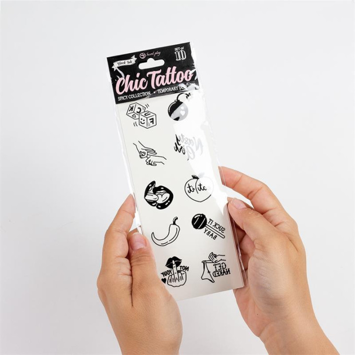 Set de 10 Tattos Temporales Spicy Collection