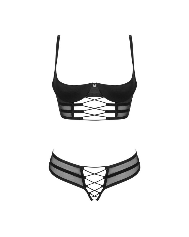 Roxelia 2-Pcs Crotchless Set