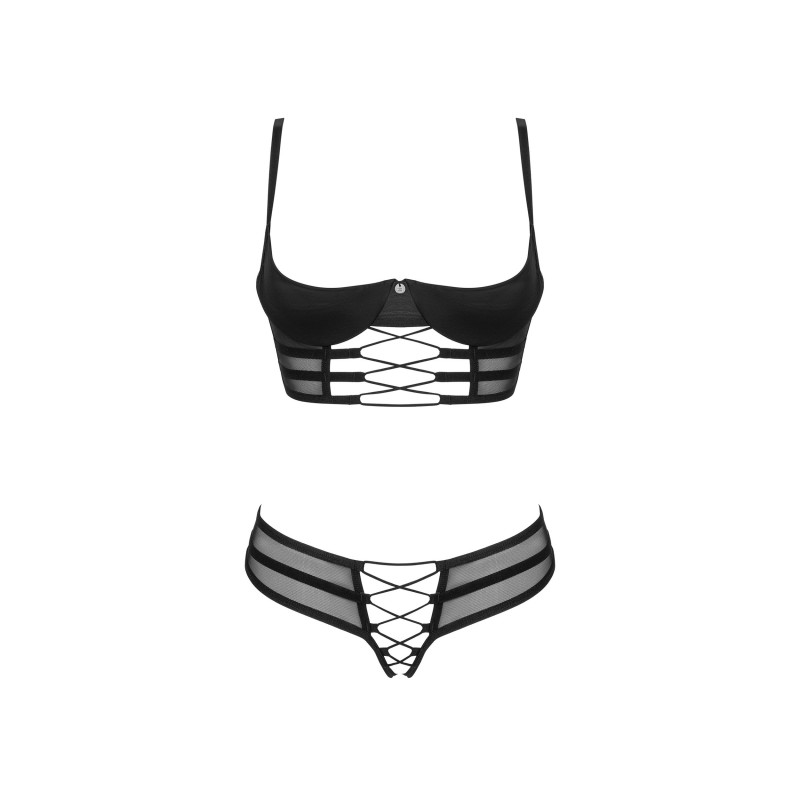 Roxelia 2-Pcs Crotchless Set