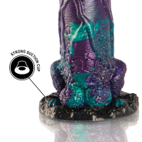 Basilisk Dildo Doble Placer Escamoso Tamaño Grande