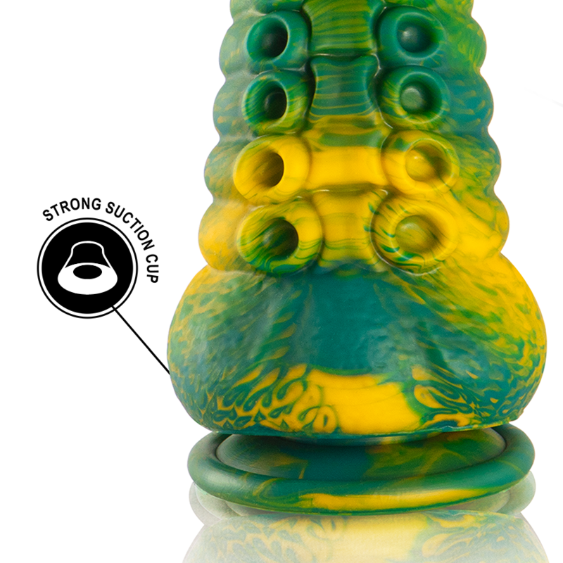 Cetus Dildo Tentáculo Verde Tamaño Grande