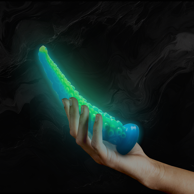 Scylla Dildo Tentáculo Fino Fluorescente Tamaño Pequeño