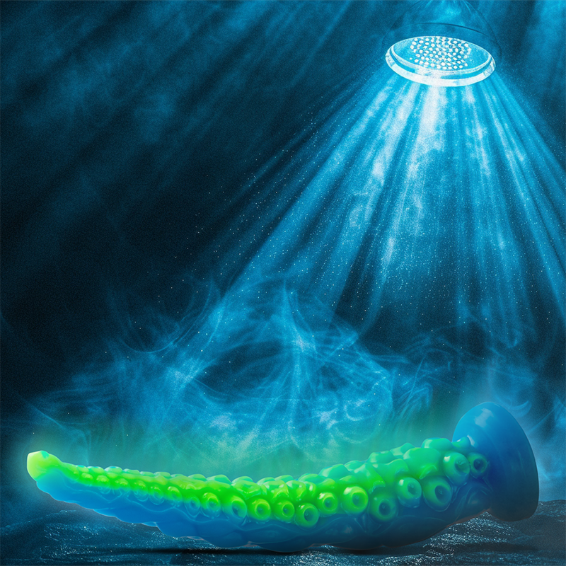 Scylla Dildo Tentáculo Fino Fluorescente Tamaño Pequeño