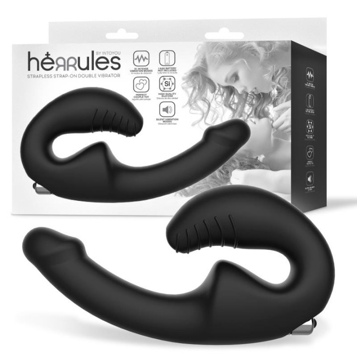 Stap-on Vibrador Doble sin Arnés