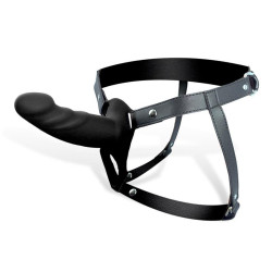 Arnés Strap-on con Dildo Hueco Talla S Negro