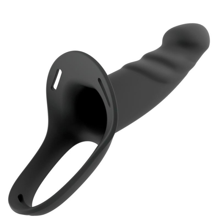 Arnés Strap-on con Dildo Hueco Talla S Negro