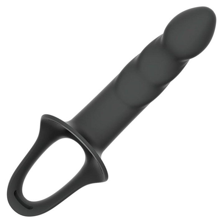 Arnés Strap-on con Dildo Hueco Talla S Negro