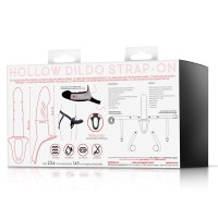 Arnés Strap-on con Dildo Hueco Talla S Negro
