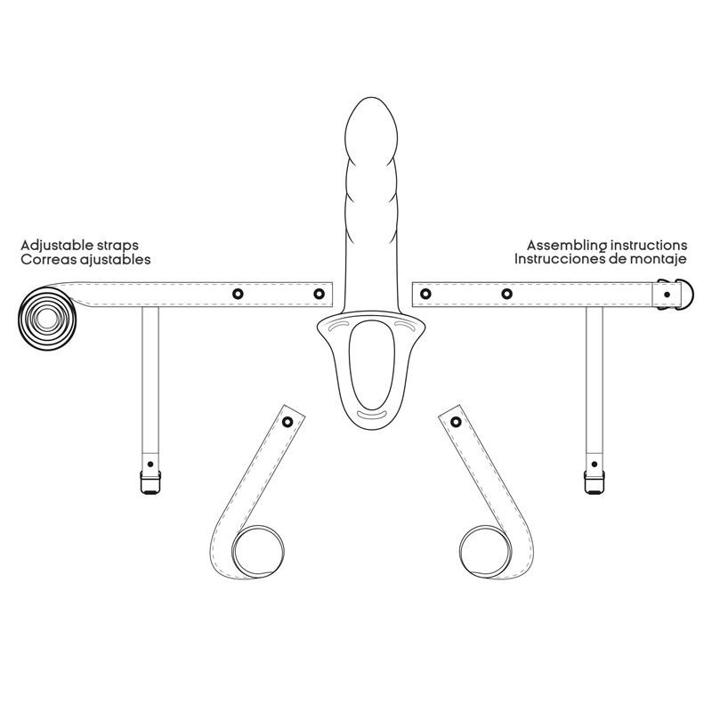 Arnés Strap-on con Dildo Hueco Talla L