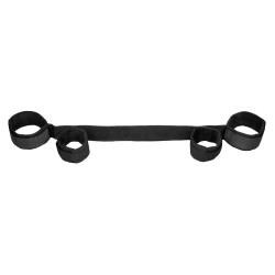 Barra Separadora con Esposas Negra 70 cm