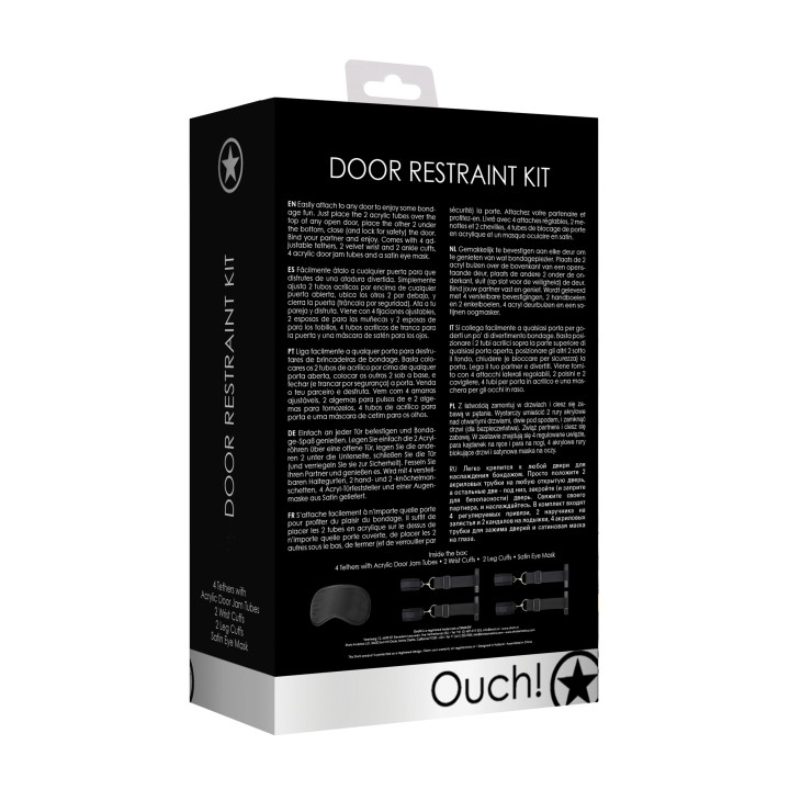 Kit de Restricción para Puerta Negro