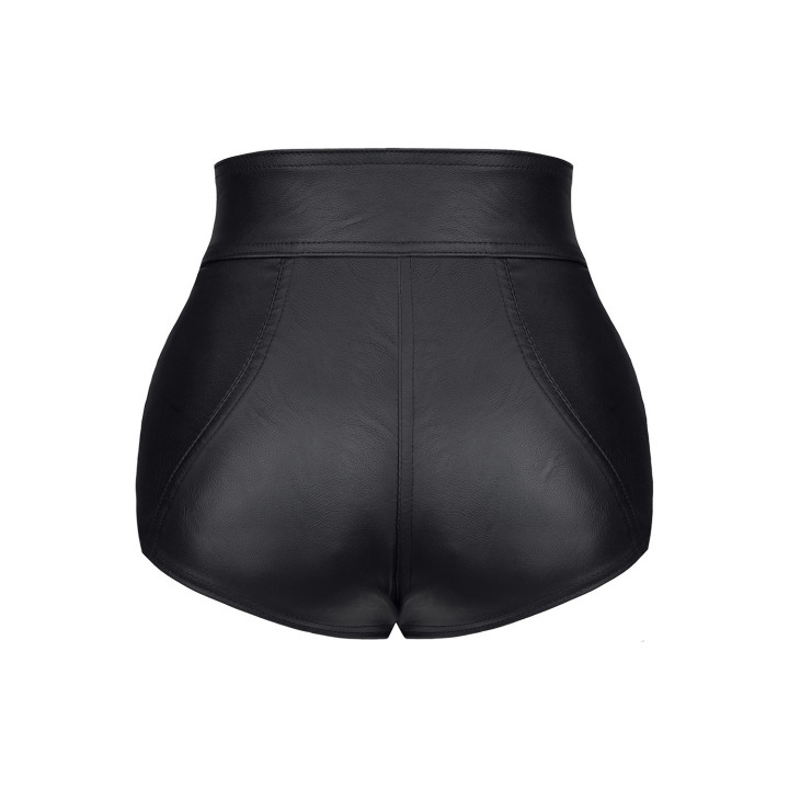 Mónica Short con Cremalleras Negro