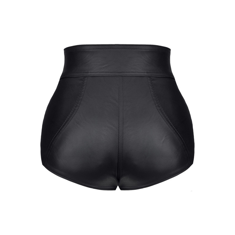 Mónica Short con Cremalleras Negro