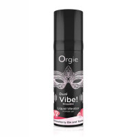 Vibrador Líquido Besable Dual Vibe Gin Tonic Fresa 15 ml