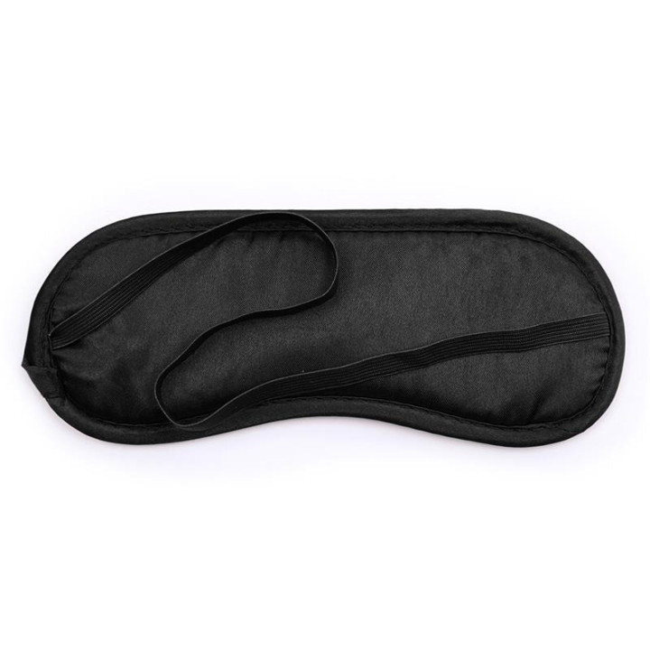 Set de 3 Piezas Antifaz, Esposas y Plumas Negro
