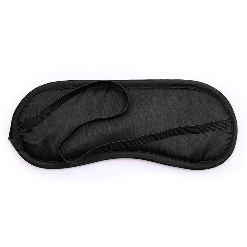 Set de 3 Piezas Antifaz, Esposas y Plumas Negro