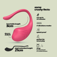 Huevo Vibrador con Mando a Distancia Tamago Rosa
