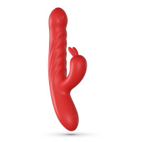 Lapin Vibrador Conejo con Empuje Rojo