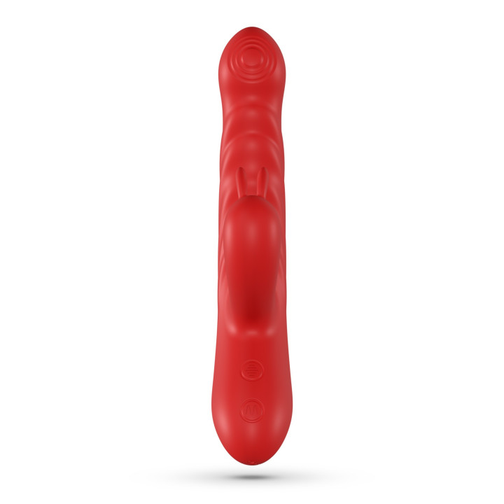 Lapin Vibrador Conejo con Empuje Rojo