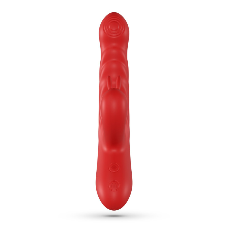 Lapin Vibrador Conejo con Empuje Rojo