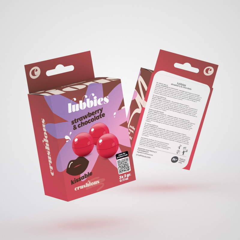 Lubbies Bolas de Aceite Besables Fresa y Chocolate