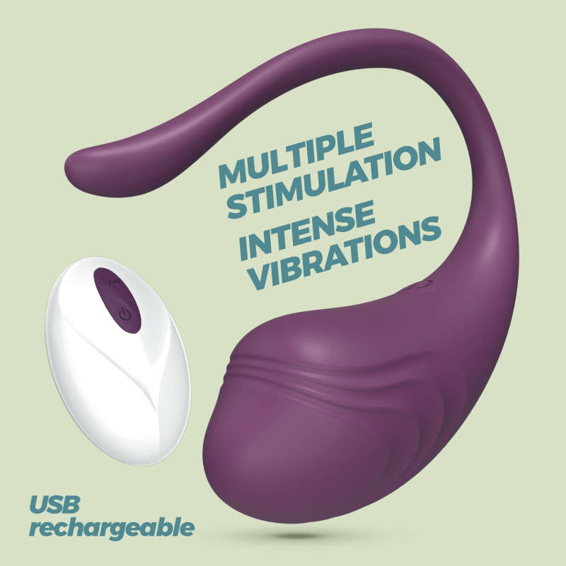 Huevo Vibrador con Mando a Distancia Tamago Morado