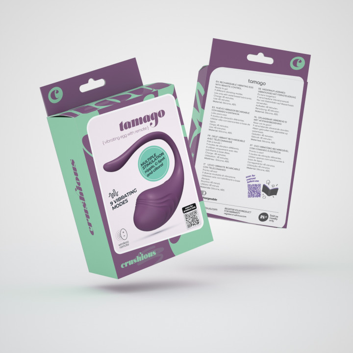 Huevo Vibrador con Mando a Distancia Tamago Morado