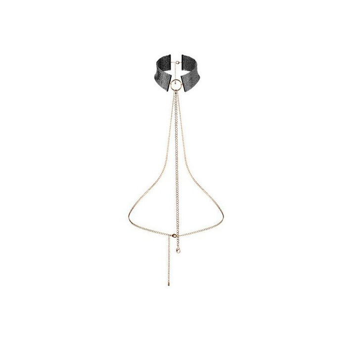 Desir Metallique Collar Metálico Malla Negro