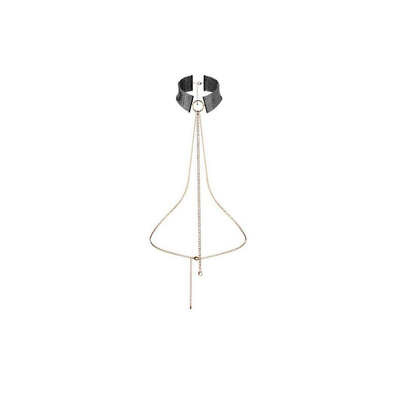 Desir Metallique Collar Metálico Malla Negro
