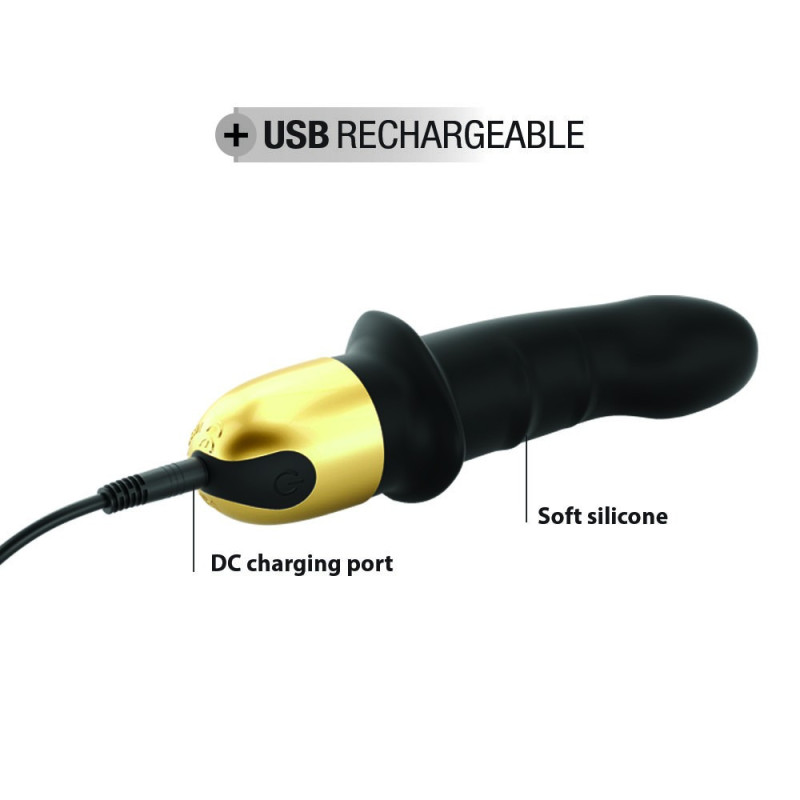 Vibrador Mini Lover Negro-Oro