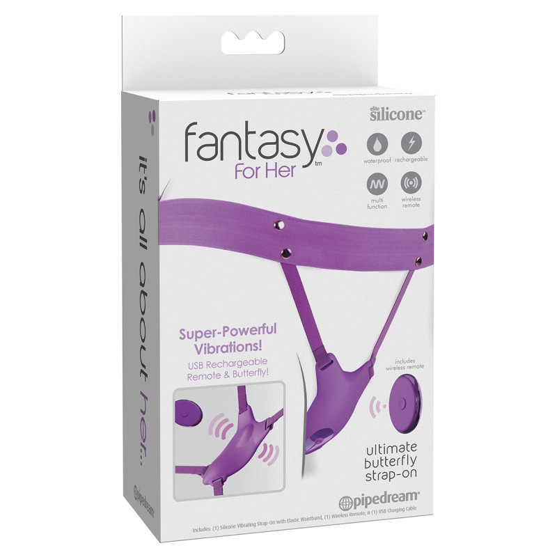 Ultimate Butterfly Strap-On Purple