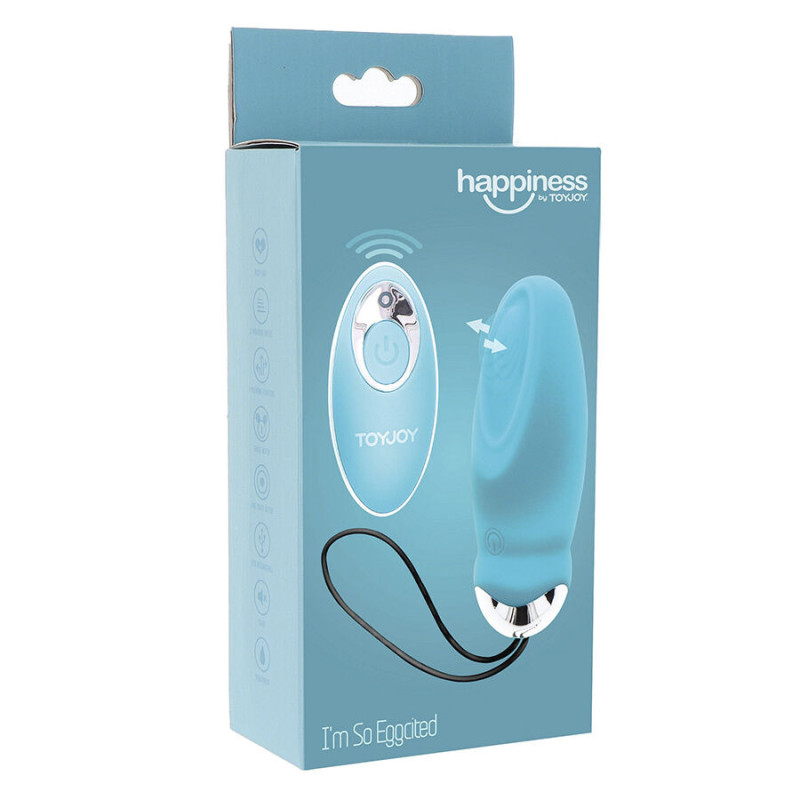 Im So Eggcited Vibrador con Control Remoto Azul