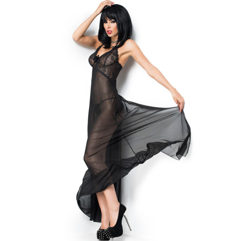 Babydoll Largo Negro CR 3883