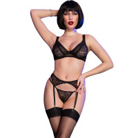 Set Cuatro Piezas Negro CR 4692