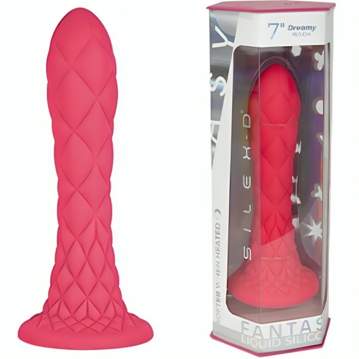 Dreamy Dildo Fantasy Termorreactivo Fucsia 18,5 cm