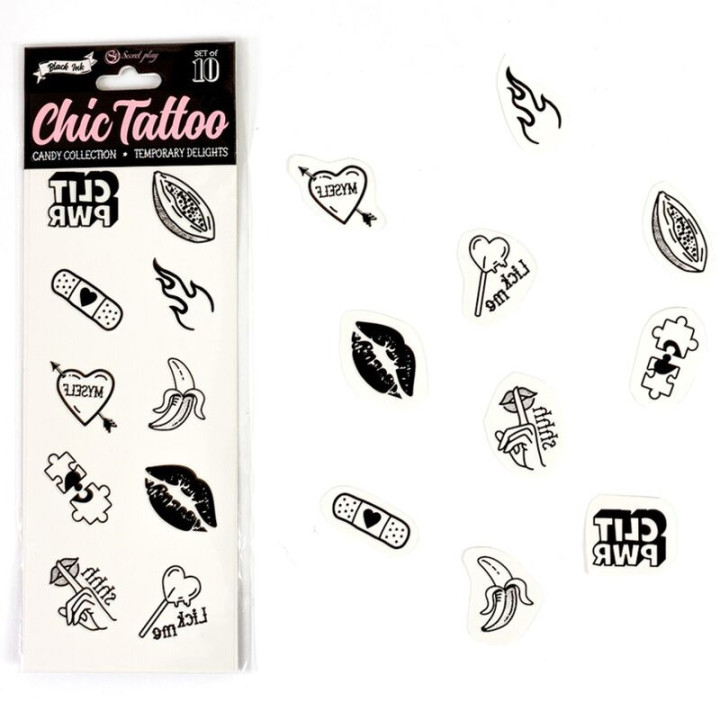 Set de 10 Tattoos Temporales
