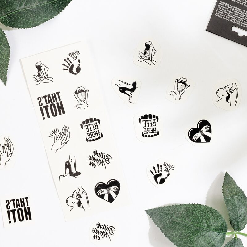 Set de 10 Tattoos Temporales Kinky Collection