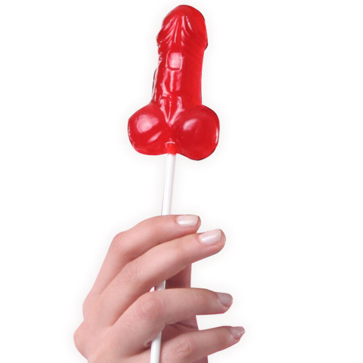 Piruleta Pene Gominola Fresa