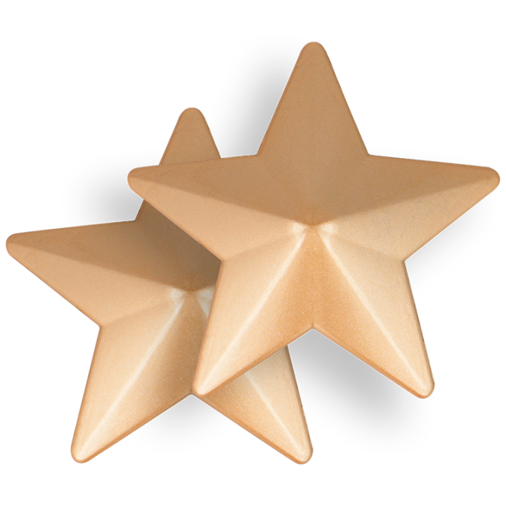 Cubre Pezones Metal Estrellas