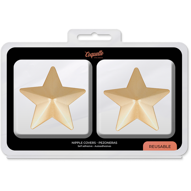 Cubre Pezones Metal Estrellas