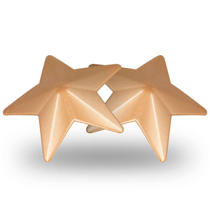 Cubre Pezones Metal Estrellas