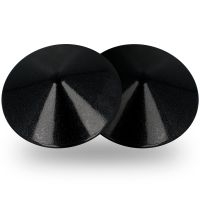 Cubre Pezones Metal Círculos Negros