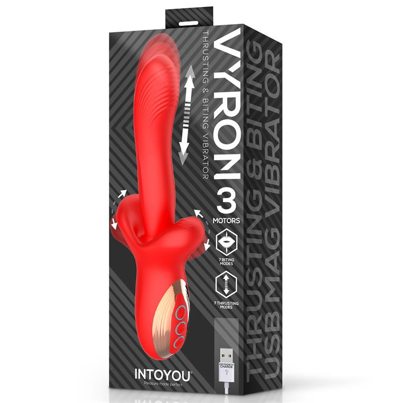 Vyron Vibrador con Thrusting y Biting