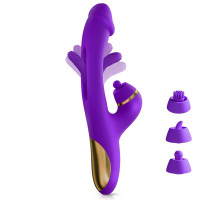 Siter 2.0 Vibrador con Lengua Flapping, Golpeteo y Cabezales Intercambiables