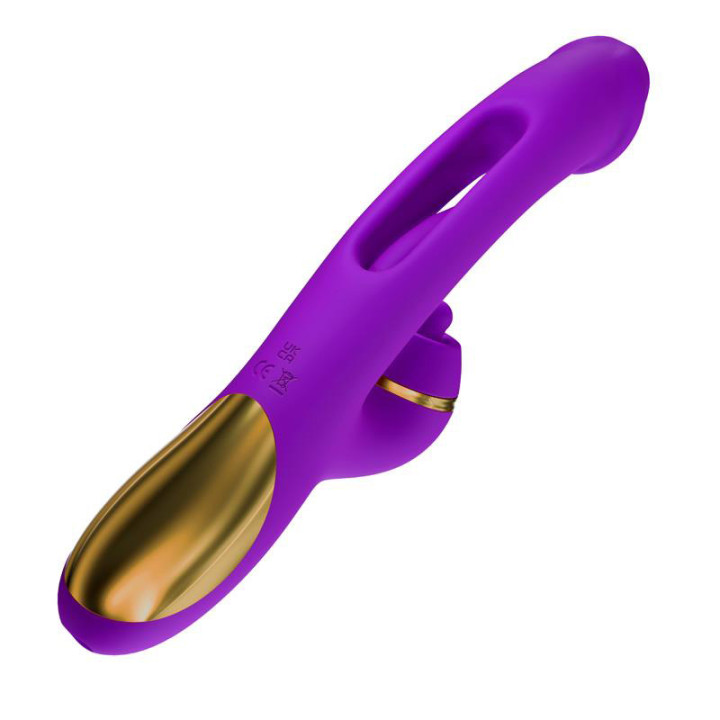 Siter 2.0 Vibrador con Lengua Flapping, Golpeteo y Cabezales Intercambiables