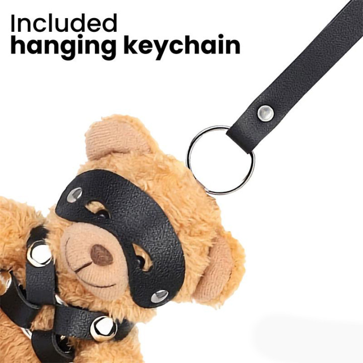 Bearly Llavero de Osito BDSM con Arnés