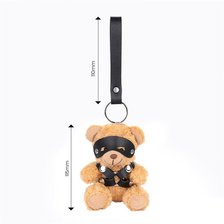 Bearly Llavero de Osito BDSM con Arnés